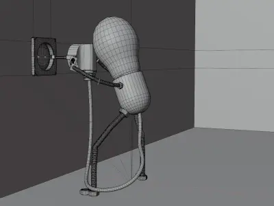 Bulb Guy Free 3D model