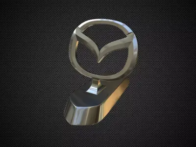 mazda logo 3D model by 3dlogoman