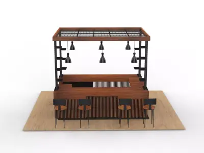 Unique Kiosk 3D model