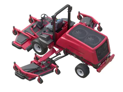 Toro Groundsmaster 5900-D Rotary Mower Low-poly 3D model