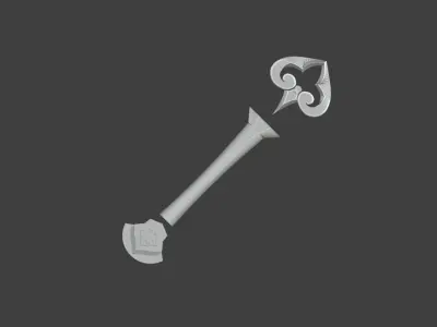 Kujou Sara Fan - Handle Part 3D print model