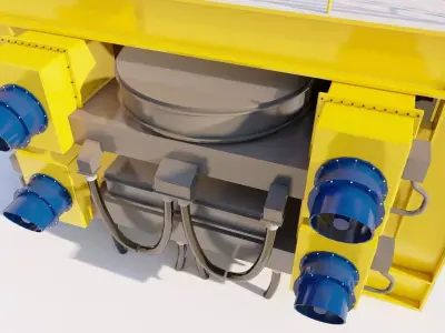 Wet High-Intensity Magnetic 3D Model Separator 3D model