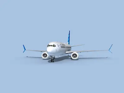 Boeing 737-800 Max Garuda Indonesia 3D model
