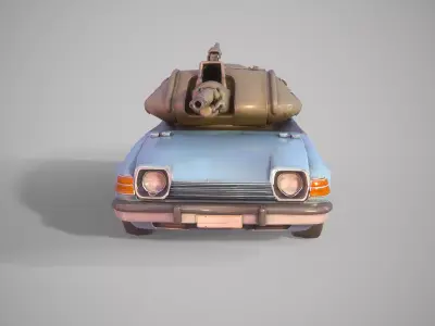 Car Armored Low-Poly Stylized Game-Ready Low-poly 3D model by prihodkoserhiii