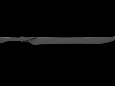 1 Hand Sword      Sharp Luxury Free 3D model