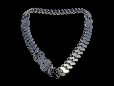Clasp Chain 1 Low-poly 3D model