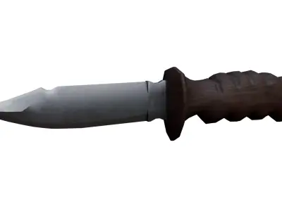 Semi-Antique Combat Bayonet Knife - Game-Ready 3D Model Low-poly 3D model