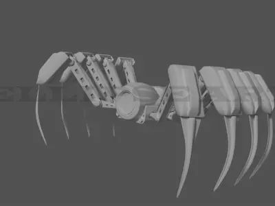 Spidy Robo Low-poly 3D model