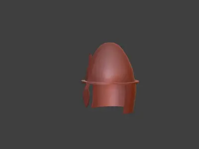 Low Poly Ottoman Helmet Free low-poly 3D model