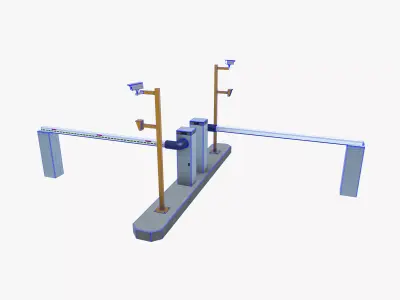 Security Booth Low-poly 3D model purchase