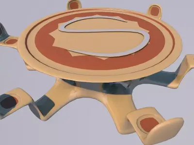SCI FI SEATS Low-poly 3D model