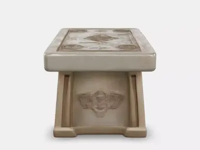 Ancient Stone Table Low-poly 3D model