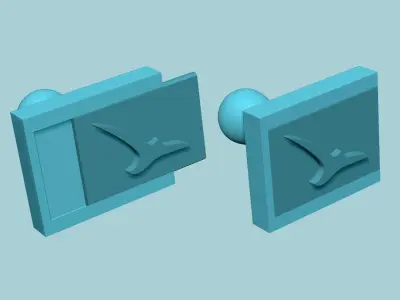 Stamp 30 Flying Bird 2 - Fondant Decoration Maker Toy 3D print model