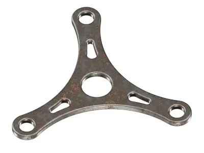 Rusty Crank Arm Bracket 3D model by akcad