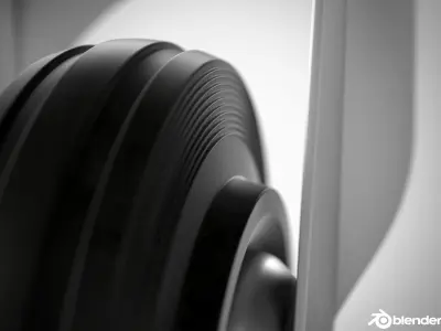 Roulette for industrial table  3D model