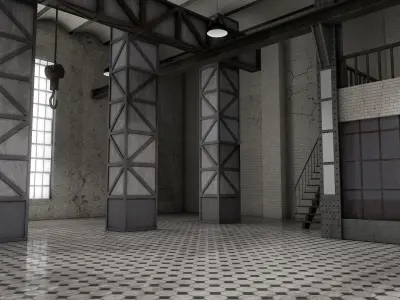 Abandoned Power Plant 3D model