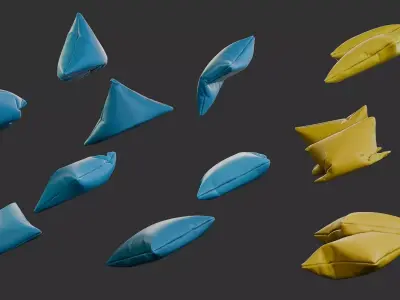 Pillows Pack 1 3D print model