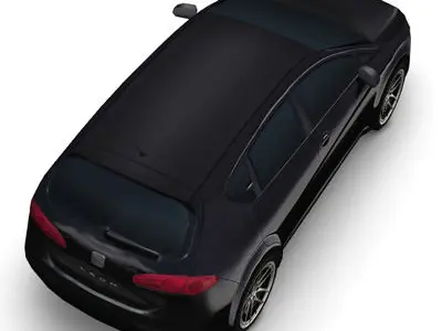 Seat Leon multi color Free low-poly 3D model