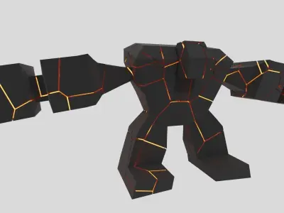 Giant character Free low-poly 3D model