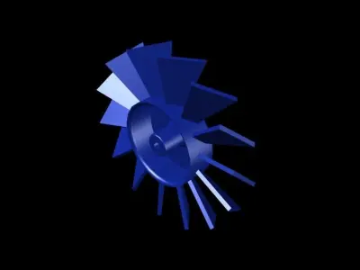 Helix gear wheel Free 3D model