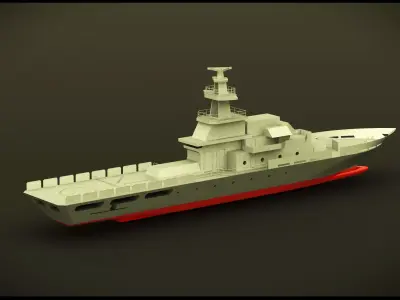 Battleship Behemoth - 3D Printable Warship Mode 3D print model