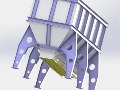BUNKER FOR 7 CUBIC METERS FEEDING 3D model