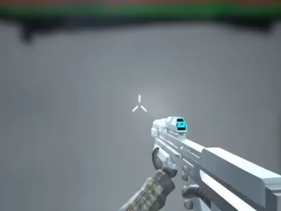 Halo Reach assault rifle low poly  3D model