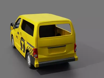 Nissan NV 200 New York Taxi 3D model