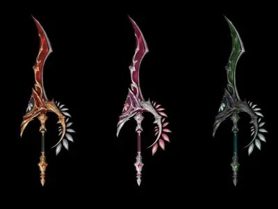 Royal Guard Sword Low-poly 3D model