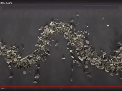 Ground Crack Escape 02 3D model