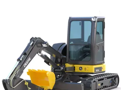Mini Excavator Deere 50G 3D model