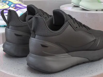 Sneakers Black 3D model