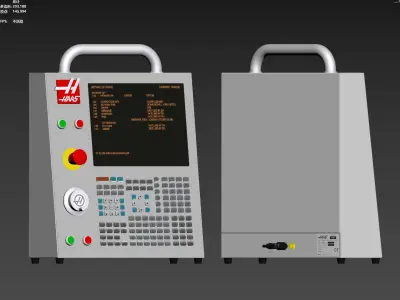 CNC control panel 3D model
