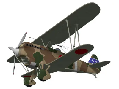 kawasaki Ki-10 Perry 3D model