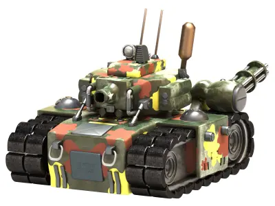 Slug fan  Low-poly 3D model