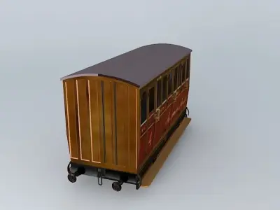 Eco Rail N/Gauge TALYLLYN 4th Class Old Steam Days Free 3D model