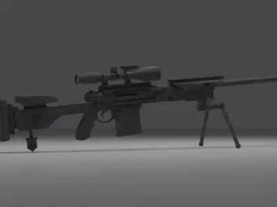 sniper dl q33 from call of duty mobile 3D model