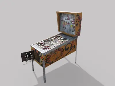 Abandoned Pinball Machine 3D model