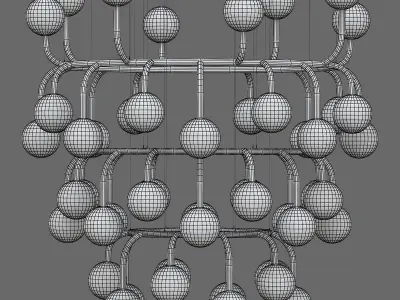 LUUM chandelier 3D model