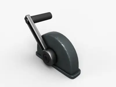 Vintage Lever Low-poly 3D model