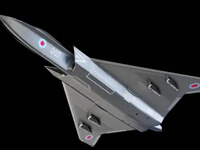 BAE Systems Tempest British Concept Fighter Low-poly 3D model