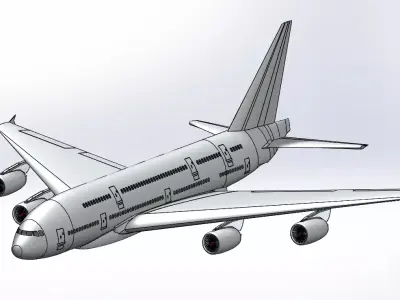 Airbus A380  3D print model