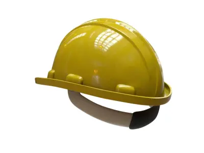 Worker Helmet Low-poly 3D model
