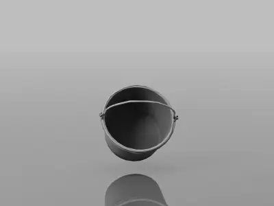Bucket Set New And Worn Free Free low-poly 3D model