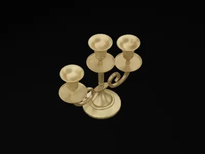 Candle Holder Low-poly 3D model