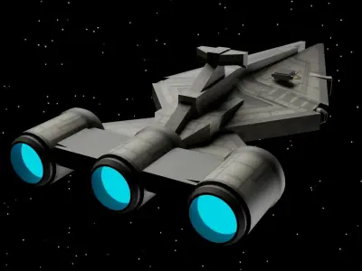 Star Wars - Republic Light Cruiser 3D model