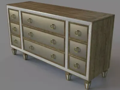 Bedroom Sanctuary Dresser 3D model