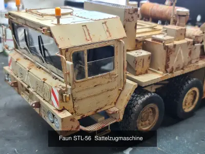 Faun SLT-56 tank transporter  3D Model Pack