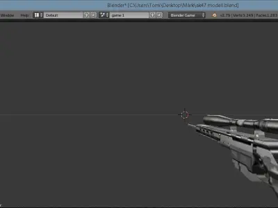 4 gun pack low poly Free low-poly 3D model