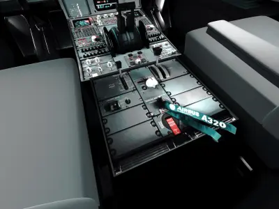  Airplane Cockpit (A320) 